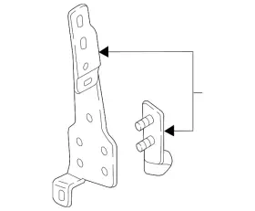 12665792 Gm Genuine Catalytic Converter Brace Bracket