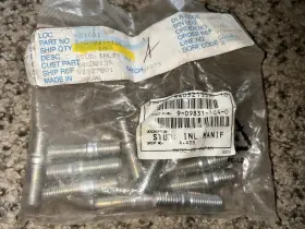 9098311240 Gm 94032135 94032135/isuzu Exhaust Flange Stud Lot Of 10 Studs