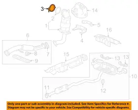 11603519 Gm Oem 19-24 Blazer Exhaust Components-converter Pipe Clamp