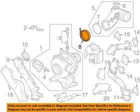 12638666 Gm Oem Turbocharger Turbo-air Inlet Clamp
