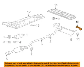 39112907 Gm Oem 17-19 Cruze Exhaust Components-muffler Wtpipe Hanger