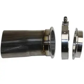 313533 Granatelli Motorsports 3 Inch Round With V-band Connection To Oval -