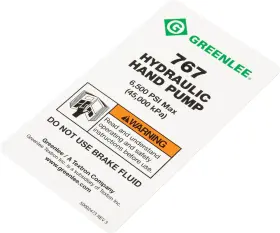 00247 Greenlee Decal Indent 1-pack