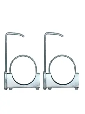 Haoxaoon 764690226965 2 Pcs 4 Inch Universal Exhaust Clamp With Hanger Hangers Fit Pipe
