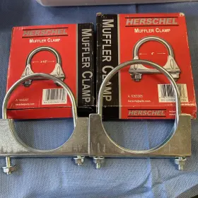 A1053305 Hershel U Heavy Duty U-bolt Clamp 3.5 Inch And 4 Muffler Clamps Saddle Style New