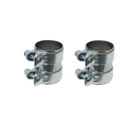 Hjs 122859 2xrear Muffler Clamps For Audi A6 Quattro A7 A8