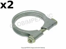 975261 Hjs Volvo 1981-1997 Muffler Clamp With Bolt - 52-55 Mm 2 7/16 Inch Pcs