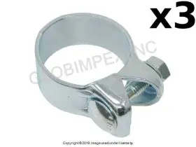 976587 Hjs Volvo 1976-1995 Muffler Clamp With Bolt 52-56 Mm 3 Pcs Warranty