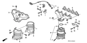 Honda 11941-p07-l00 Genuine Stay R Ex Manifold