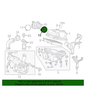17315-r40-a11 Honda Genuine Oem Air Flow Tube Clamp P/n New Part