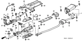 18213-s84-a00 Honda Genuine Stay Ex Pipe