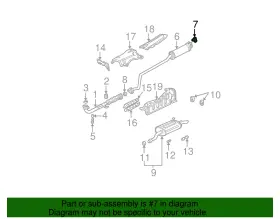 18215-s5a-a11 Honda 2001-08 Civic Acura Tsx Genuine Exhaust Intermediate Pipe Hanger Rubber