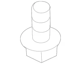 93403-08016-08 Honda Genuine Heat Shield Bolt