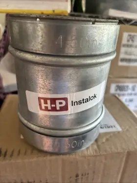Cp45062b-16z Hp H-p Instalok 4.50 Inch Galvanized Tube Coupling With Nitrile Seal Rings Box Of 3