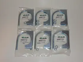 Hugger Performance Z00114 6 Plated 2 1/4 Inch Exhaust Clamps New/sealed