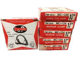 Mc-134 Hunckler Products Lot 6 Pik-a-nut Self Locking Muffler Clamp 1 3/4 Inch Nos