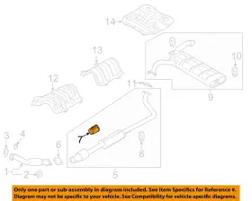 28641c8540 Hyundai Oem 16-24 Elantra Gt Exhaust Components-center Muffler Clamp