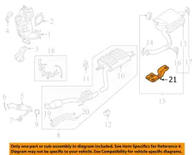 28795p2000 Hyundai Oem 21-24 Santa Fe Exhaust Components-rear Shield