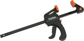 Ironton 840321754844 12 Inch Ratcheting Bar Clamp/spreader 490-lb. Clamping Pressure