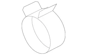 T4n38261 Jaguar Genuine Intermediate Pipe Clamp