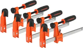 Jorgensen 044295937160 6 Inch Bar Clamp Set 4 Pack Steel F Light Duty Orange Black