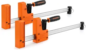 Jorgensen 044295980180 18 Inch Bar Clamp Set 2-pack 90 Parallel Black Orange