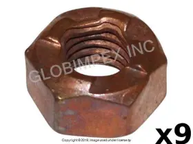 1101100600 Jp Group Dansk For Porsche 1978-1989 Exhaust Lock Nut 8 Mm 9 Pcs