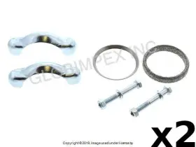 8121700613 Jp Group Dansk Volkswagen 1975-1979 Tail Pipe Clamp Kit 2 Kits Warranty