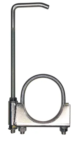 2.75-ch Jquad 2.75 Inch Universal Clamp On Exhaust Hanger - Made In The Usa Silver