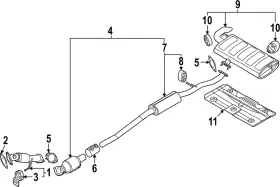 28780-n9100 Kia Genuine Rear Muffler Hanger