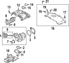 Lr174731 Land-rover Genuine Turbocharger Clamp