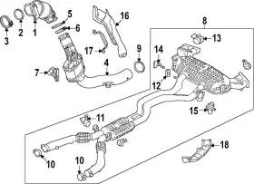 Lr179491 Land-rover Genuine Exhaust Clamp