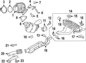 Lr189026 Land-rover Genuine Exhaust Muffler Clamp