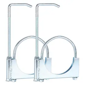 Lcgp Yy-ech004-2 4 Inch Universal Exhaust Clamp With Hanger Made Of Heavy-duty 2 Pcs