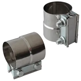 Ldkkbj2.5 Ledaut Exhaust Clamps Band Clamp 2.5 Inch Lap Joint - Stainless Steel