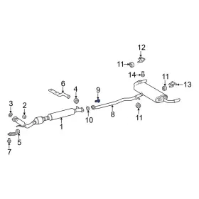 90105a0369 Lexus Oe For Gx550 2024 Front Exhaust Bolt