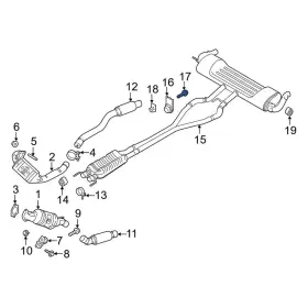 W500224s442 Lincoln Oe For Mkz 2017-2020 Exhaust Bolt