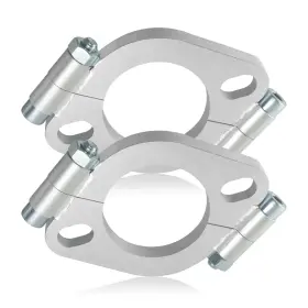 Lwnwpper 667763770788 2 Inch Exhaust Flange Repair Kit 2pcs Split Inch-2pcs Silver