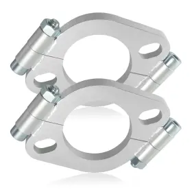 Lwnwpper 667763770795 2.5 Inch Exhaust Flange Repair Kit 2pcs Split 2.5inch-2pcs Silver