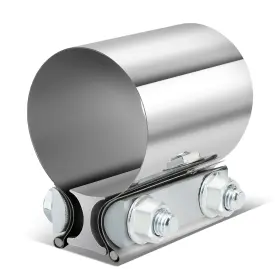 Msh-exacl005 Marshshore 2 Inch Od S.steel Butt Joint Band Exhaust Clamp Sleeve Coupler For Pipes
