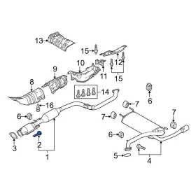 Lfp640354 Mazda Oe For 5 2012-2015 Exhaust Bolt
