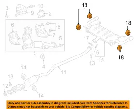Bp4740061a Mazda Oem 00-24 3 Exhaust System Components-muffler Insulator