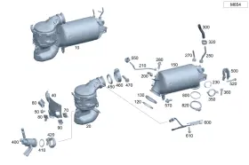 002-995-47-02-64 Mercedes-benz Genuine Pipe Clamp Exhaust Sys