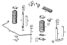 111-991-10-40 Mercedes-benz Genuine Spacer Tube