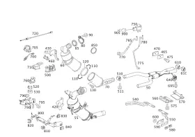 129-990-04-58 Mercedes-benz Genuine Nut
