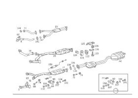 140-492-02-45 Mercedes-benz Genuine Flange