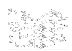 163-490-05-41 Mercedes-benz Genuine Clamp