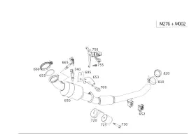 166-491-13-41 Mercedes-benz Genuine Holder