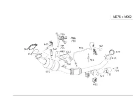 166-492-03-95-64 Mercedes-benz Genuine Bracing