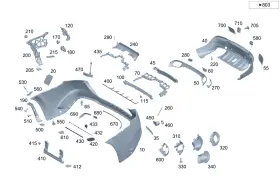 167-885-36-07 Mercedes-benz Genuine Bumper Holder